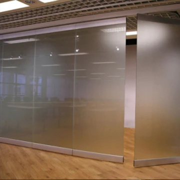 Divider folding acoustic slidingremovable glass partition