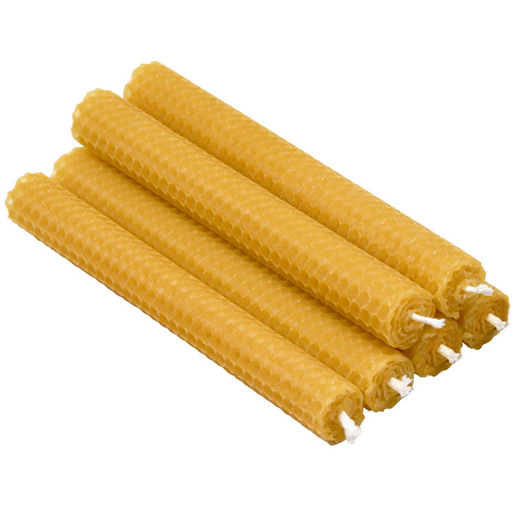 Hot Sale Rolled Honeycomb Beeswax Taper Candles