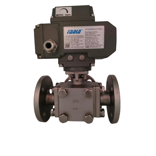 Van bi mặt bích ba mảnh điện