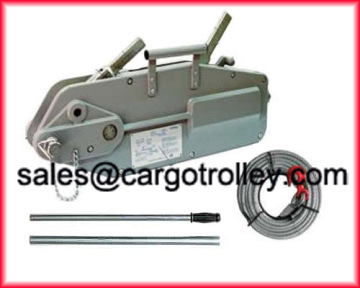 Wire rope hoist instructions