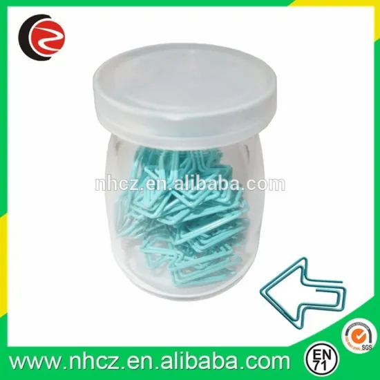 Blue arrows shape paper clip