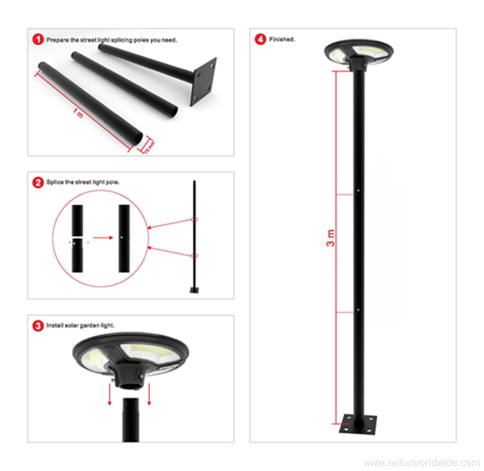 Factory direct 3m Garden road light pole