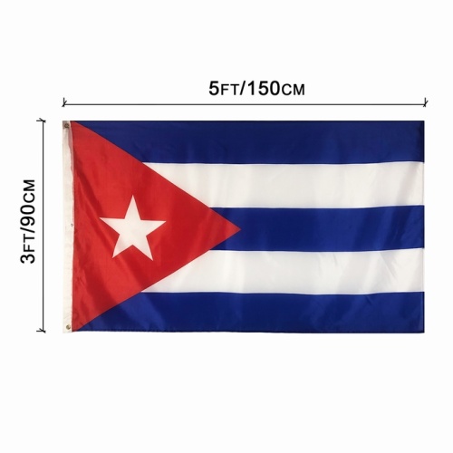 polyester 3x5ft The Republic of Cuba national flag