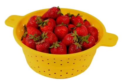 Collapsible Silicone Kitchen Strainer (Colander)&Folding Silicone Pasta Strainer