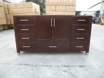 wood bath room cabinet