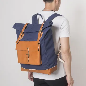 custom high quality waterproof canvas backpack