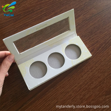 Free sample high quality cosmetic makeup palette empty private label eyeshadow palette