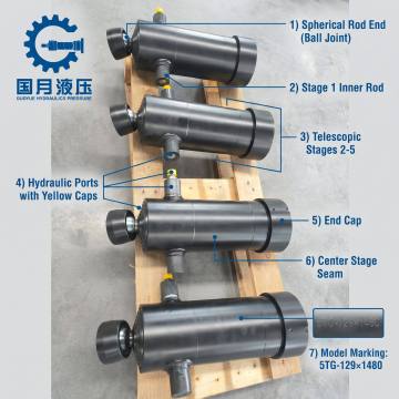 Fork Lift Cylinder multi stage cylinder