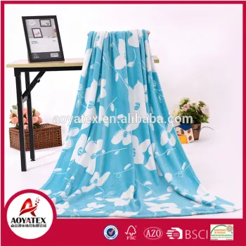 China factory wholesale super soft printed flannel fleece blanket