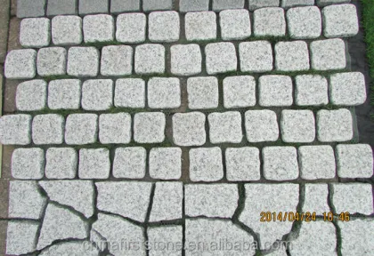 Yellow Granite Inter Lock Paving Stones - HZY-75-T G682 Pavestone for Gardens