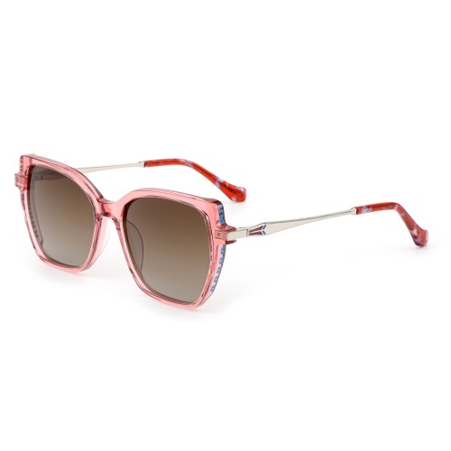Cat eye acetate sunglasses feminine style