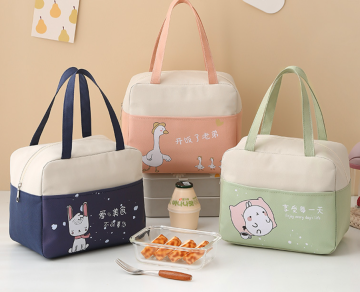 Children's lunch bag Children's plush large capacity lunch bag