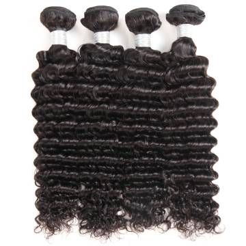 weave bundles brazilians hair deep wave bundles human hair  virgin hair bundles with closure
