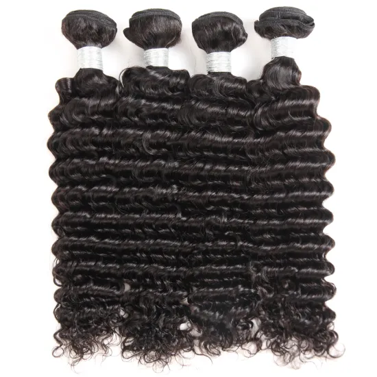 weave bundles brazilians hair deep wave bundles human hair  virgin hair bundles with closure