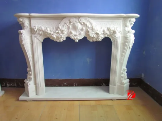 White corner electric fireplace