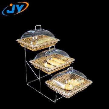 three-layer display shelf PP baskets