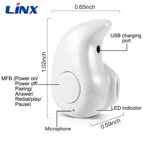 Single side bluetooth mini wireless earphones