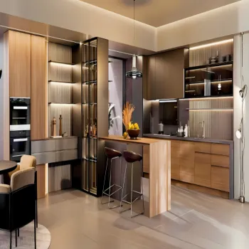 Stainless Steel Wine Cabinet for Modern Kitchen