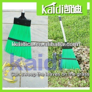 Garden broom with telescopic handle