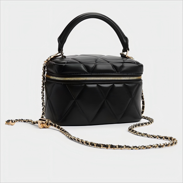 2025 Summer Fashion Striped Chain Box Handbag
