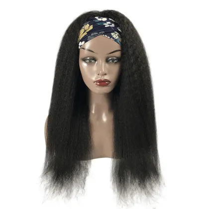Kinky Straight Headband Human Wigs 100% Human Hair ,Easy Wear Wholesale Wigs,Remy Hair Wigs Headband Human Hair