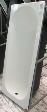 Square built-in cast iron enamel bathtub
