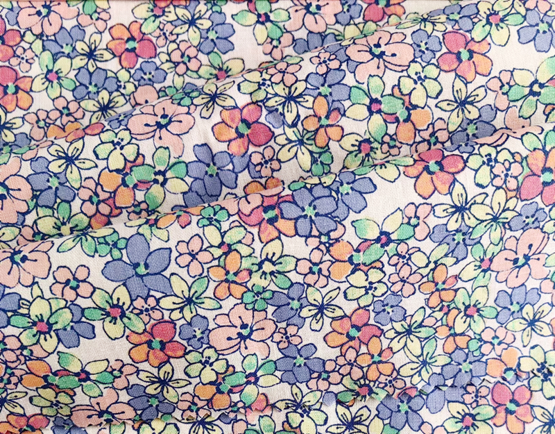 Linen Rayon Print Fabric 2