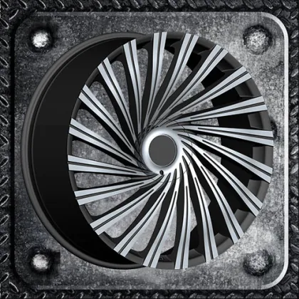 Alloy wheels in kaleidoscope design