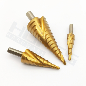 طقم بتات مخطوطة HSS المغلفة HSS 4-65mm Tri-Flat Shank