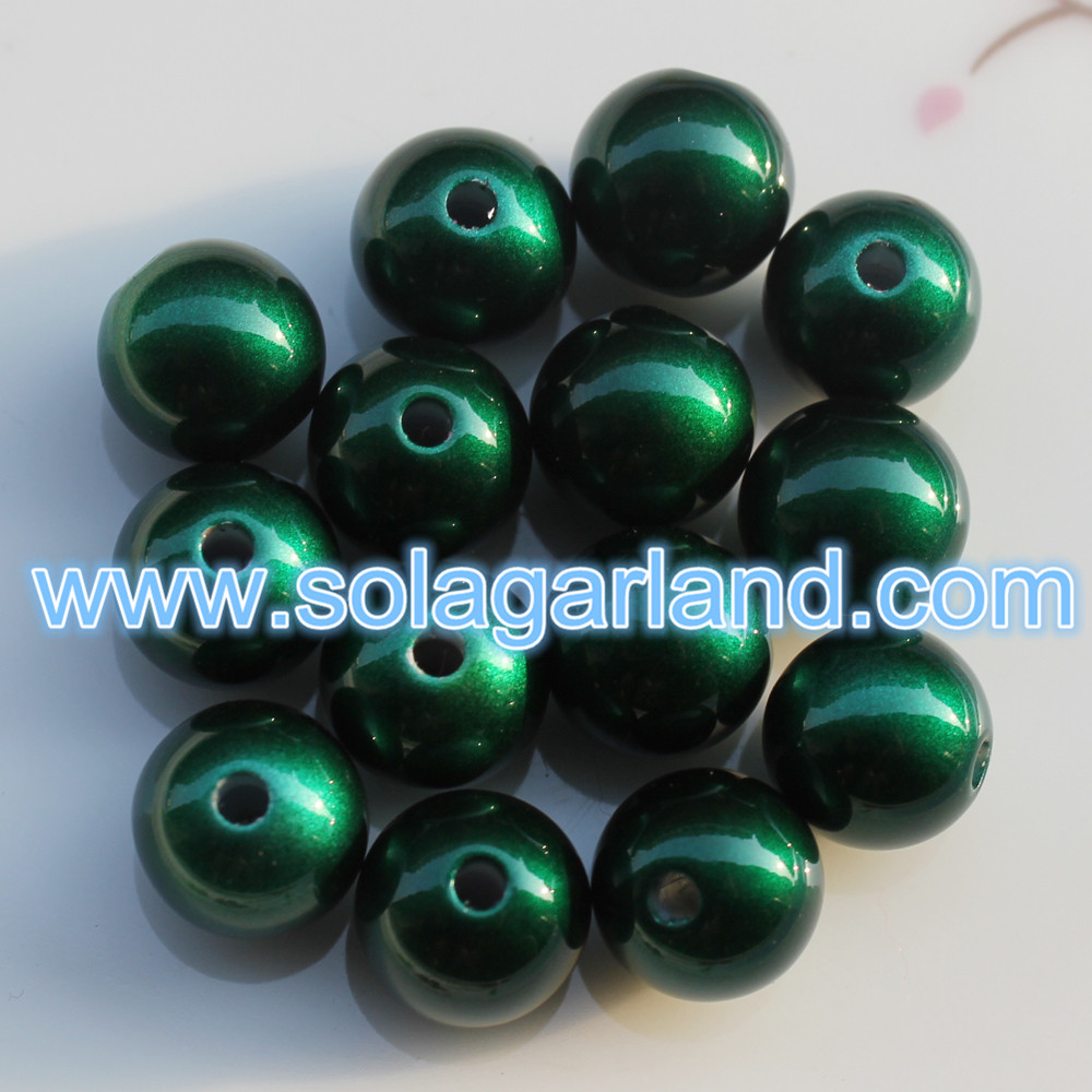 Matt Pearl Chunky Gumball Beads