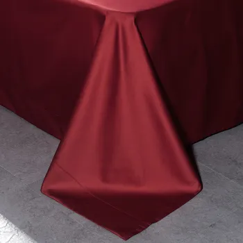 Wine Red 100% Egyptian Cotton Simple Style Bedding Sheet