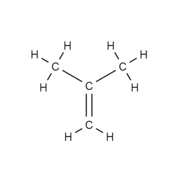 Isobutilene chimico industriale gassoso incolore