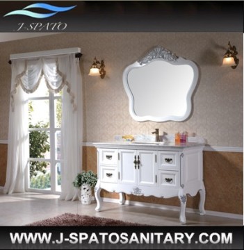 Imperial White Antique Classic Bathroom Vanity Furniture (JS-E039)