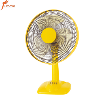 Quiet Yellow 16 Inch Five-Blade Portable Desk Electric Table Fan