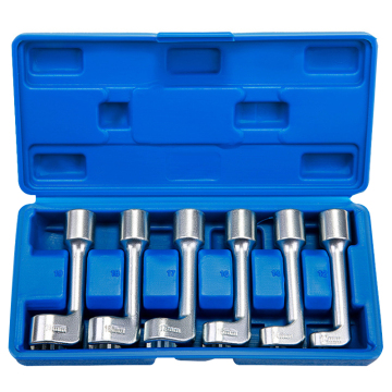 6-Pieces 12pt Diesel Injector Line Socket Wrench Set (1/2" Drive, 12-19mm)