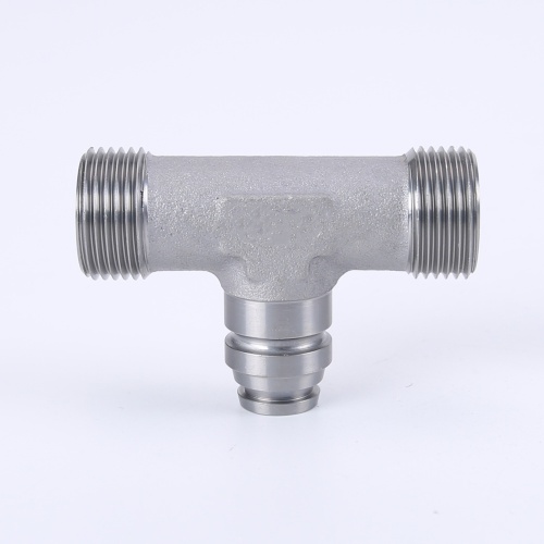 Metric Female And Male Thread Tee Hydraulic Fitting