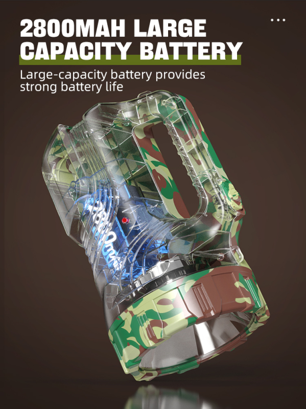 Camouflage Color Night Walking Spot Light Camping Flashlight