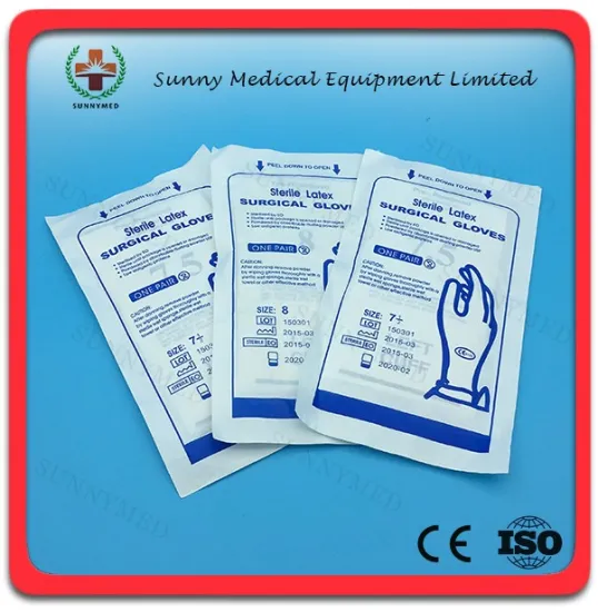 SY-L085 Free Sample Made in China Sterile surgical gloves prices latex surgical glove