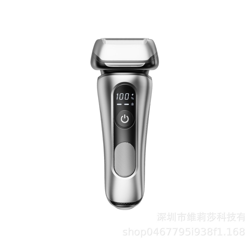 Rechargeable Electric Shaver with LCD Display and Multi-functional Features