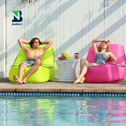 INSTINCT Portable Inflatable Outdoor Sleeping Bag & Lounger with Carry Bag