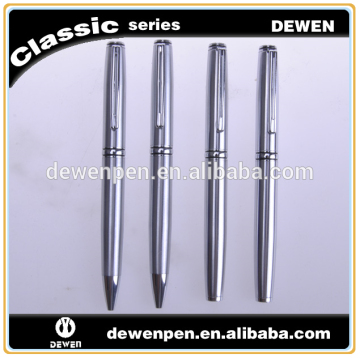 Silver barrel new design band metal pen