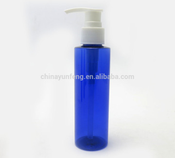 Fast delivery 150ml blue plastic liquid soap bottle with lotion pump