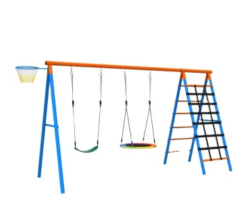 Children's Outdoor Swing and Climbing Set with Pipe Diameters 48mm and 38mm