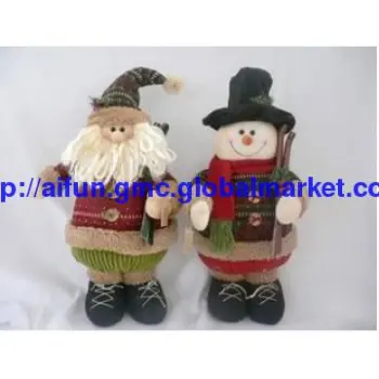 snowman and christmas father