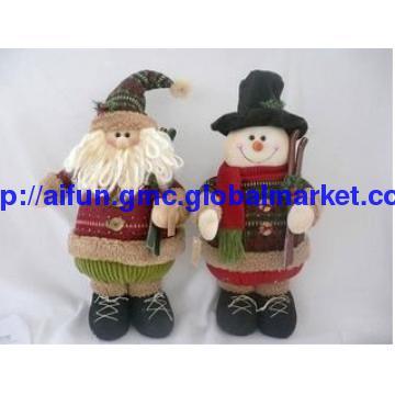 snowman and christmas father