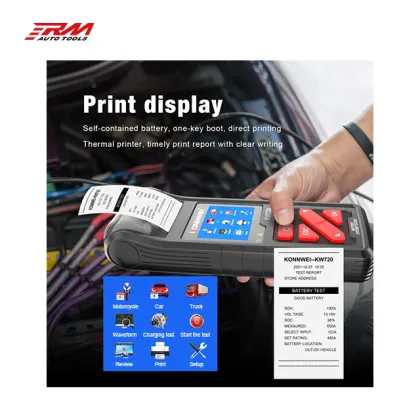 KONNWEI Midtronics KW720: 6V/12V/24V Battery Tester with Thermal Printer
