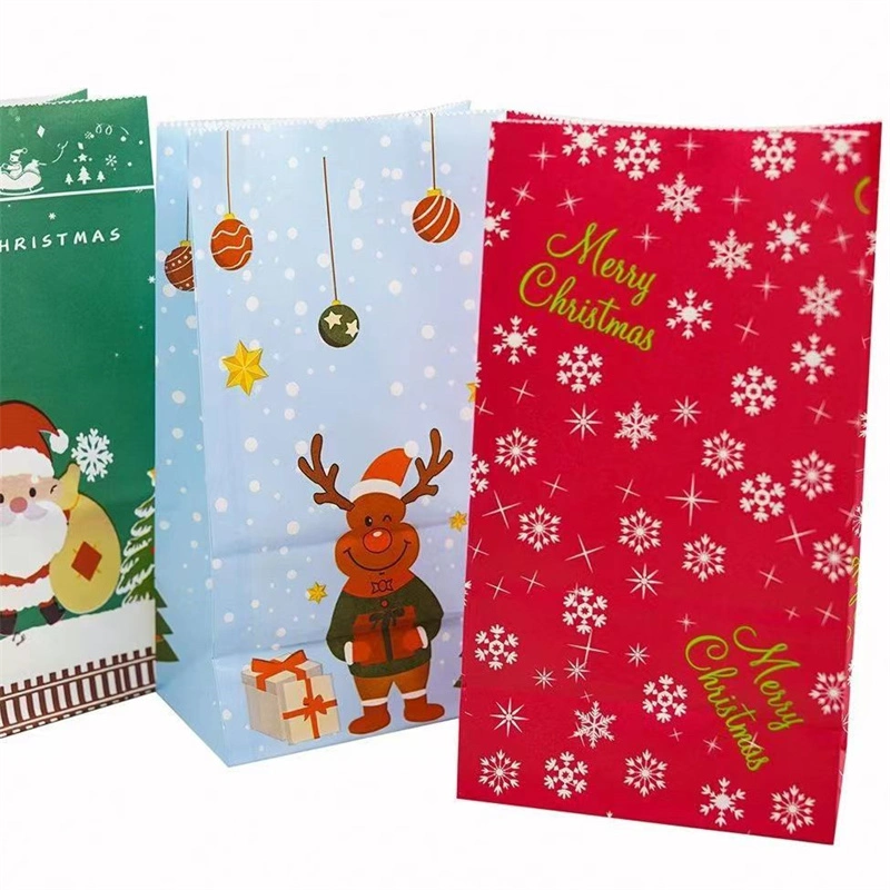 Wholesale Colourful Luxury Print Craft Jewelry Christmas Dress Cardboard Craft Packaging Shopping Kraft Gift Paper Bags