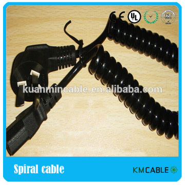 spiral cable cords with SEV plugs