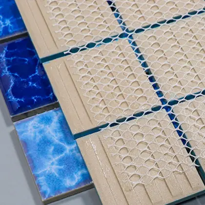 Kiln Series Blues Ceramic Mosaic Swimming Pool Tiles