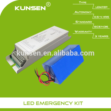 Emergency battery pack for 100W LED lighting